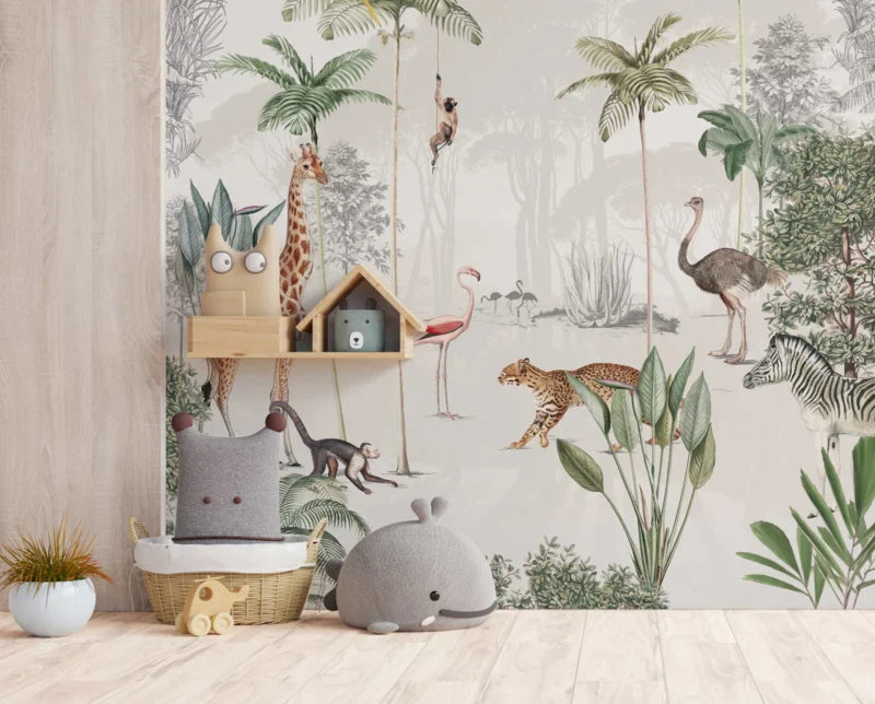 Jungle Behang - Wildlife's Playground