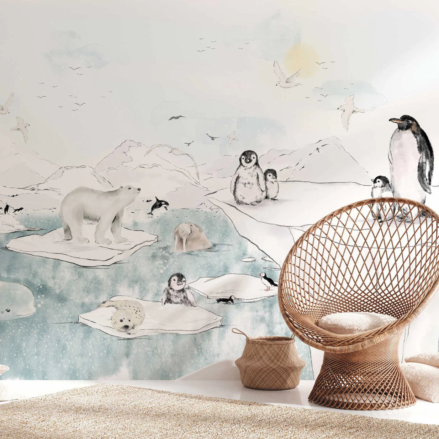 Dieren Behang - Antarctica