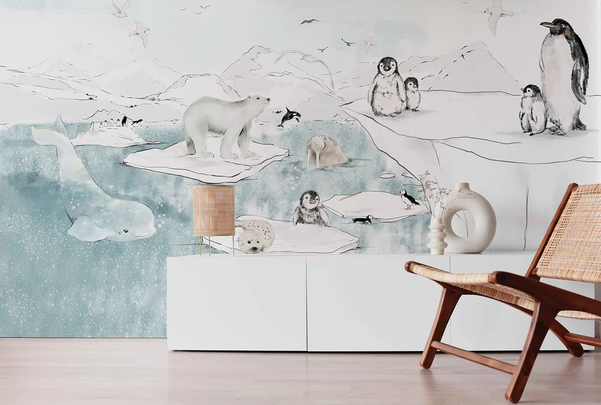 Dieren Behang - Antarctica