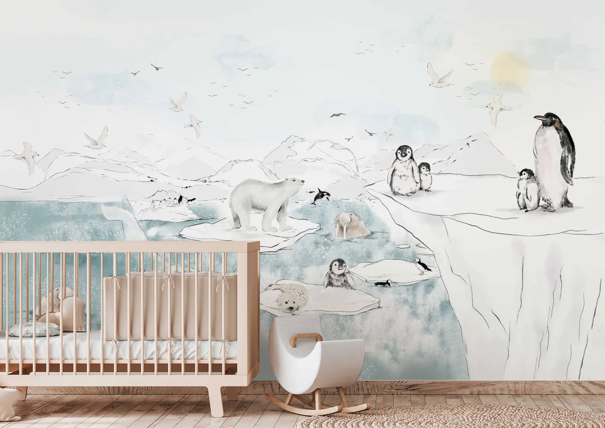 Dieren Behang - Antarctica
