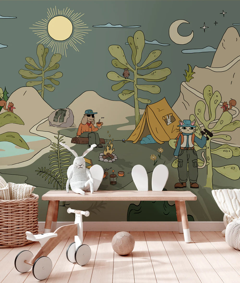 Safari Behang - Funky Explorer