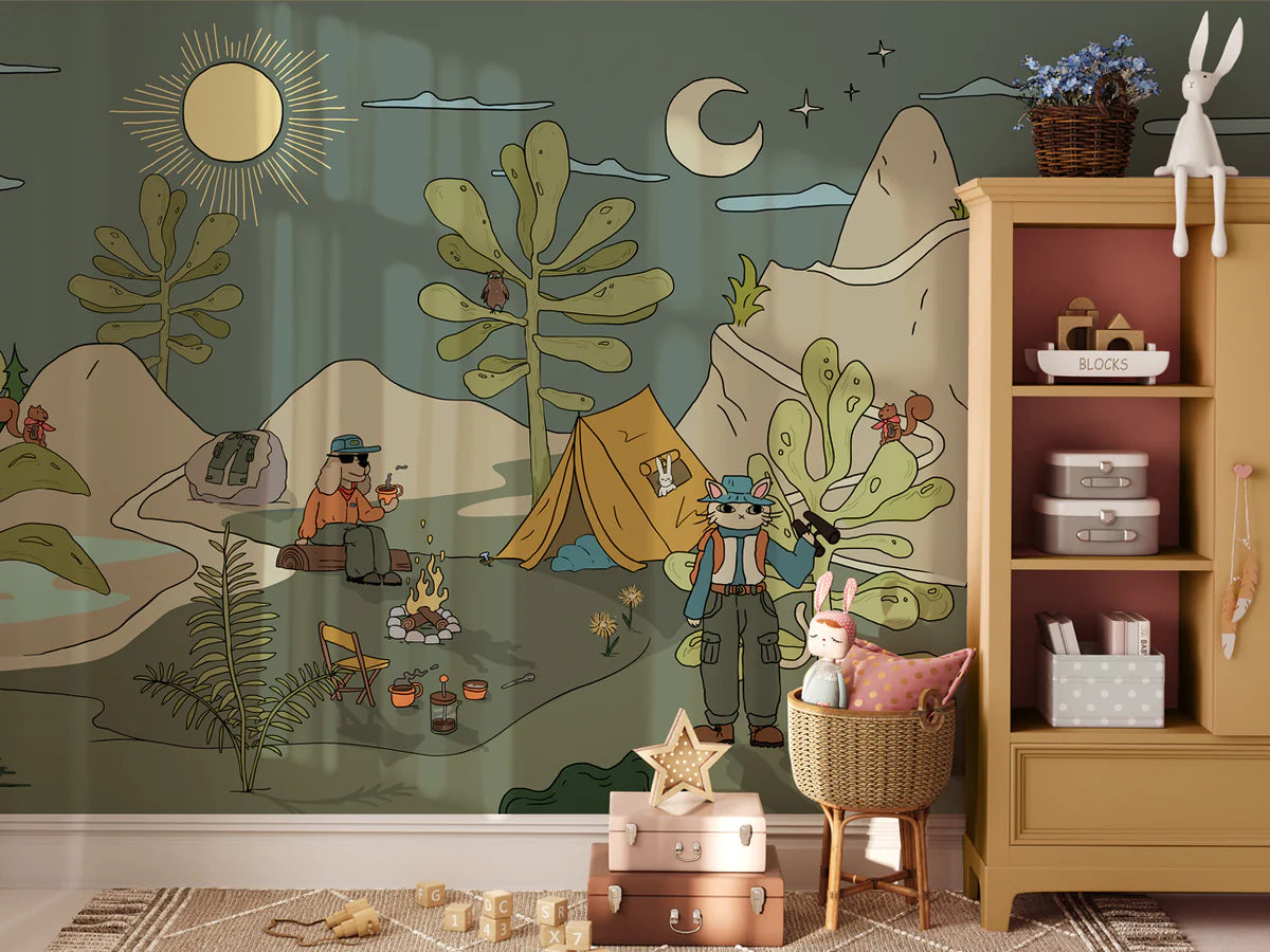 Safari Behang - Funky Explorer