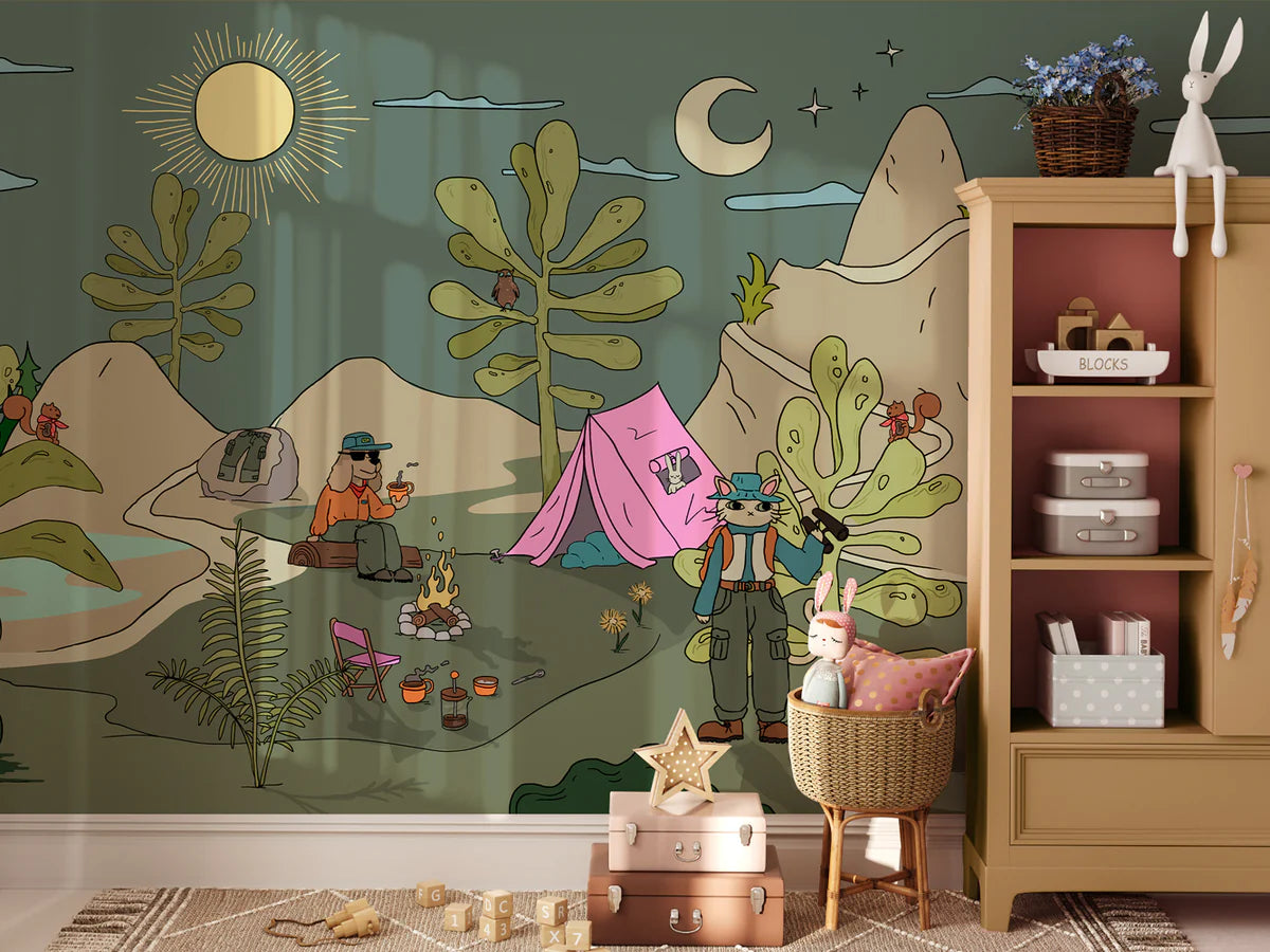 Safari Behang - Funky Explorer