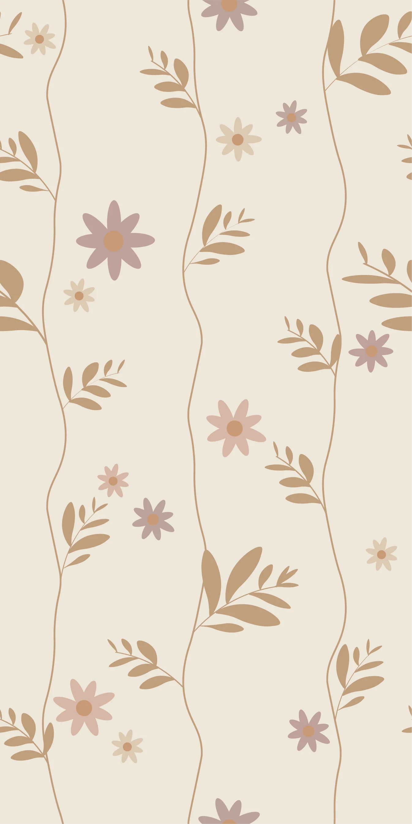 babykamer en kinderkamer behang met bloemen