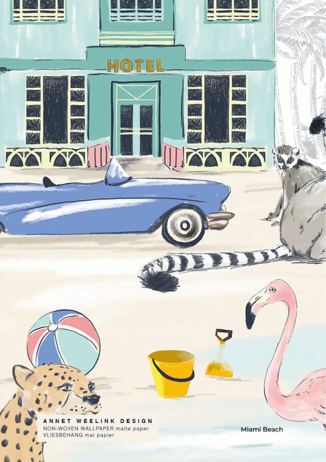 Jungle Behang - Miami Beach