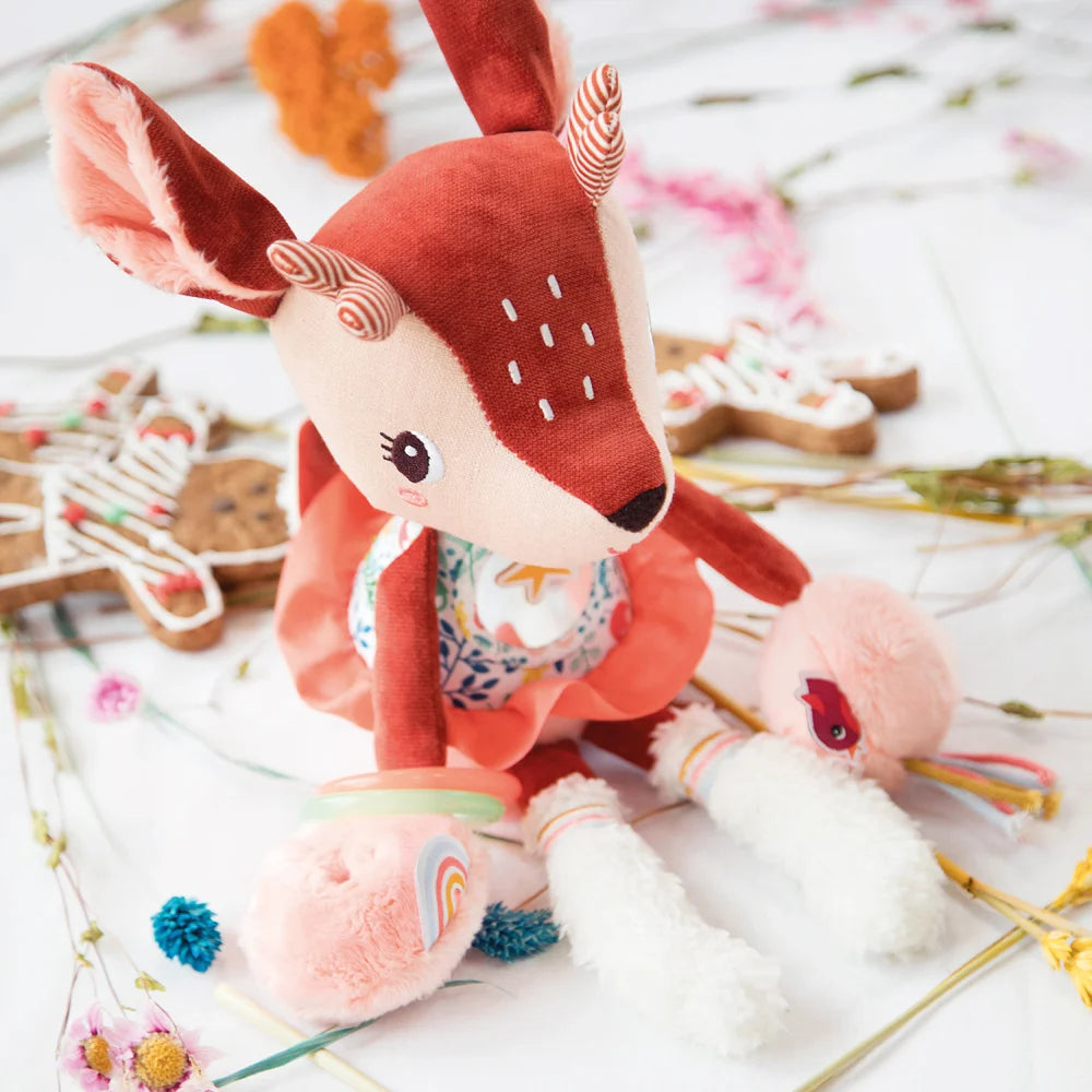 Activiteitenknuffel - activiteiten speelgoed voor baby’s van het merk Lilliputiens.