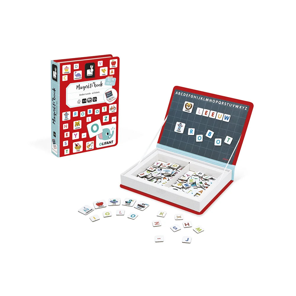 Leer het alfabet met deze magneten set van Janod. Speciaal ontworpen voor peuters en kleuters.