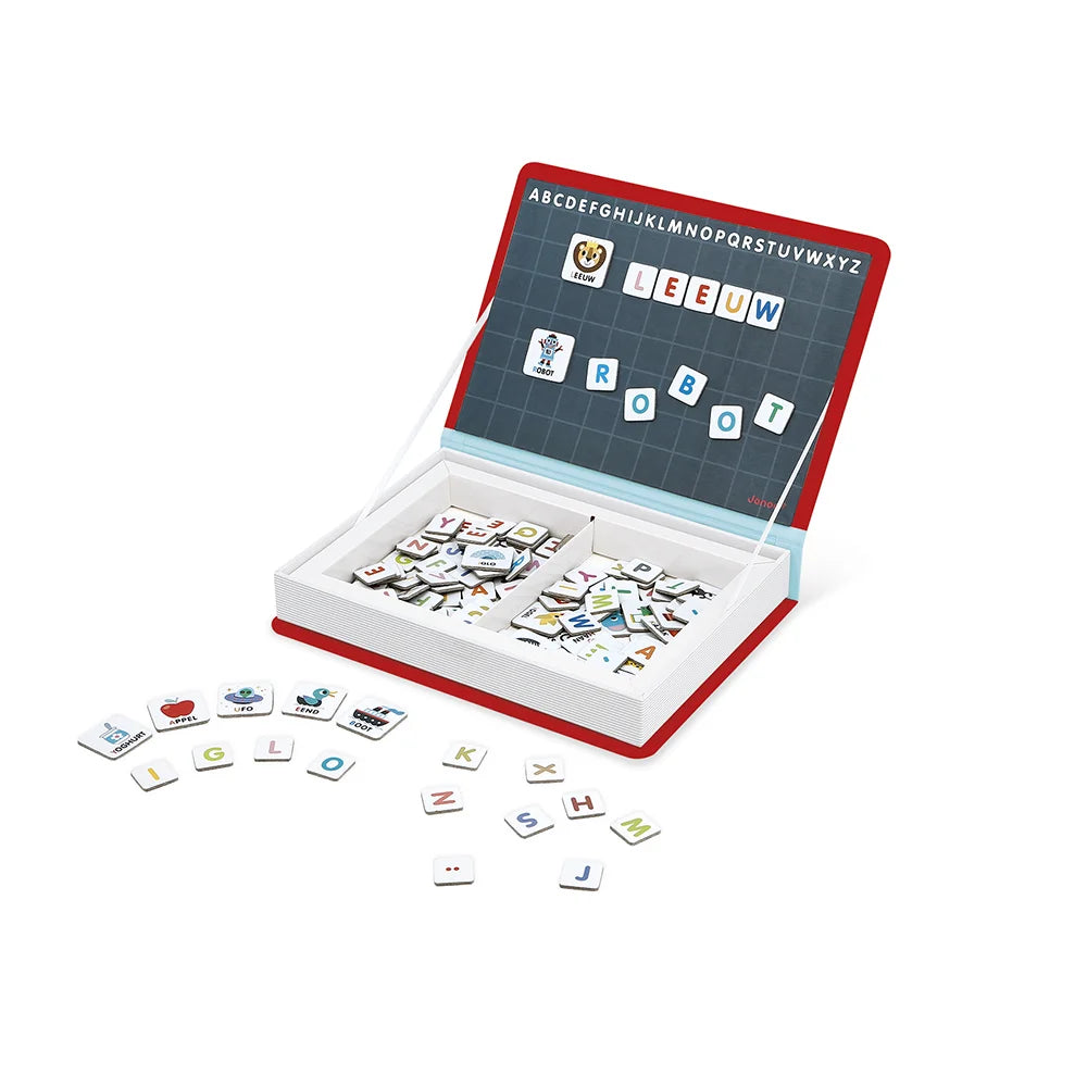 Leer het alfabet met deze magneten set van Janod. Speciaal ontworpen voor peuters en kleuters.