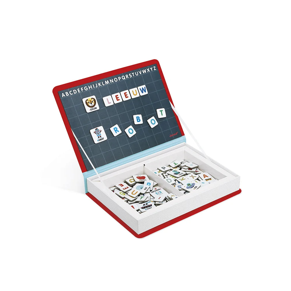 Leer het alfabet met deze magneten set van Janod. Speciaal ontworpen voor peuters en kleuters.