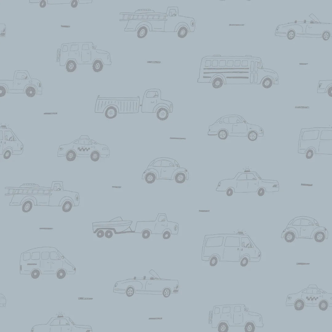 Kinderkamer autobehang voor jongens