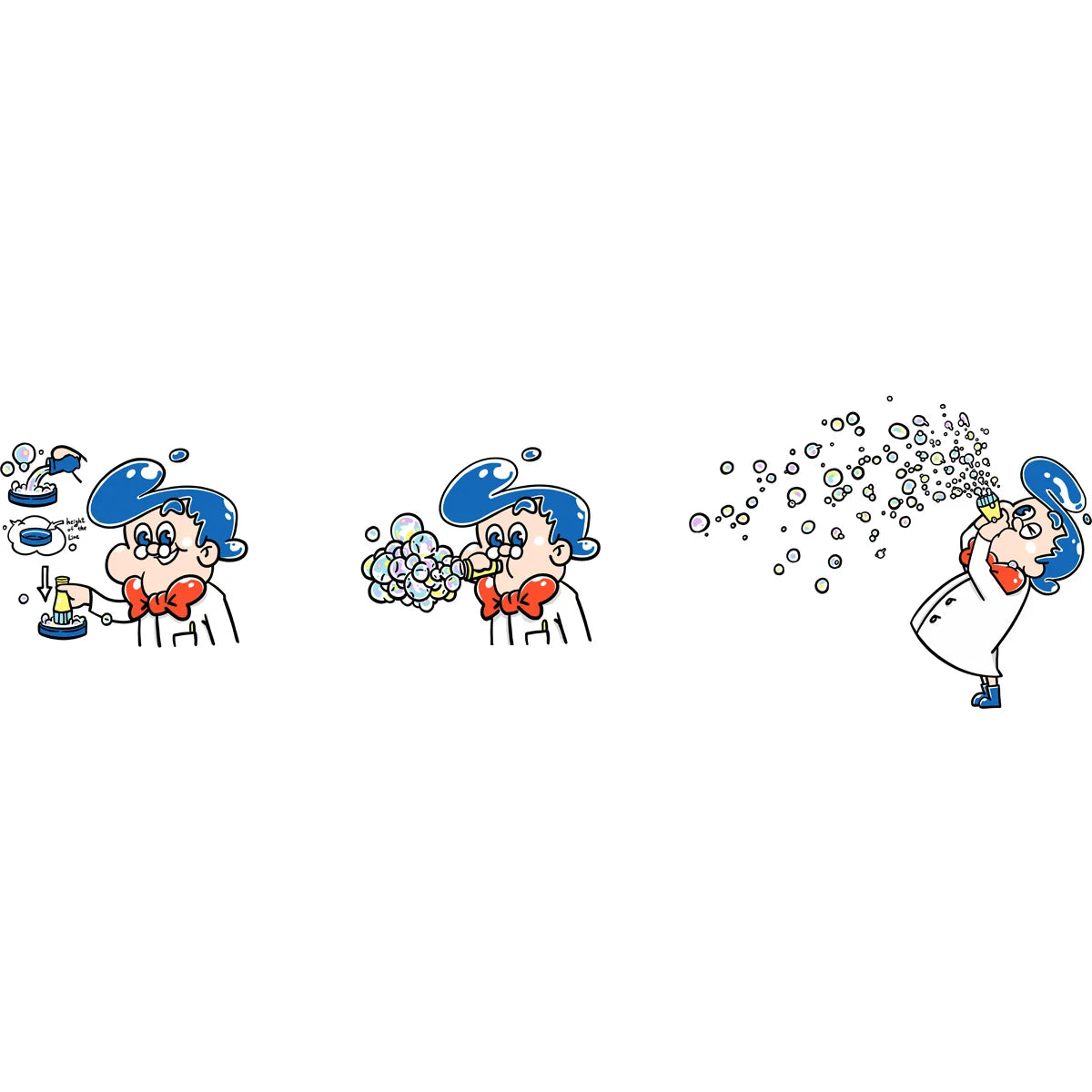 Bellenblaas speelgoed voor kinderen van het merk Uncle Bubble. Van grote bellen tot heel veel mini belletjes.