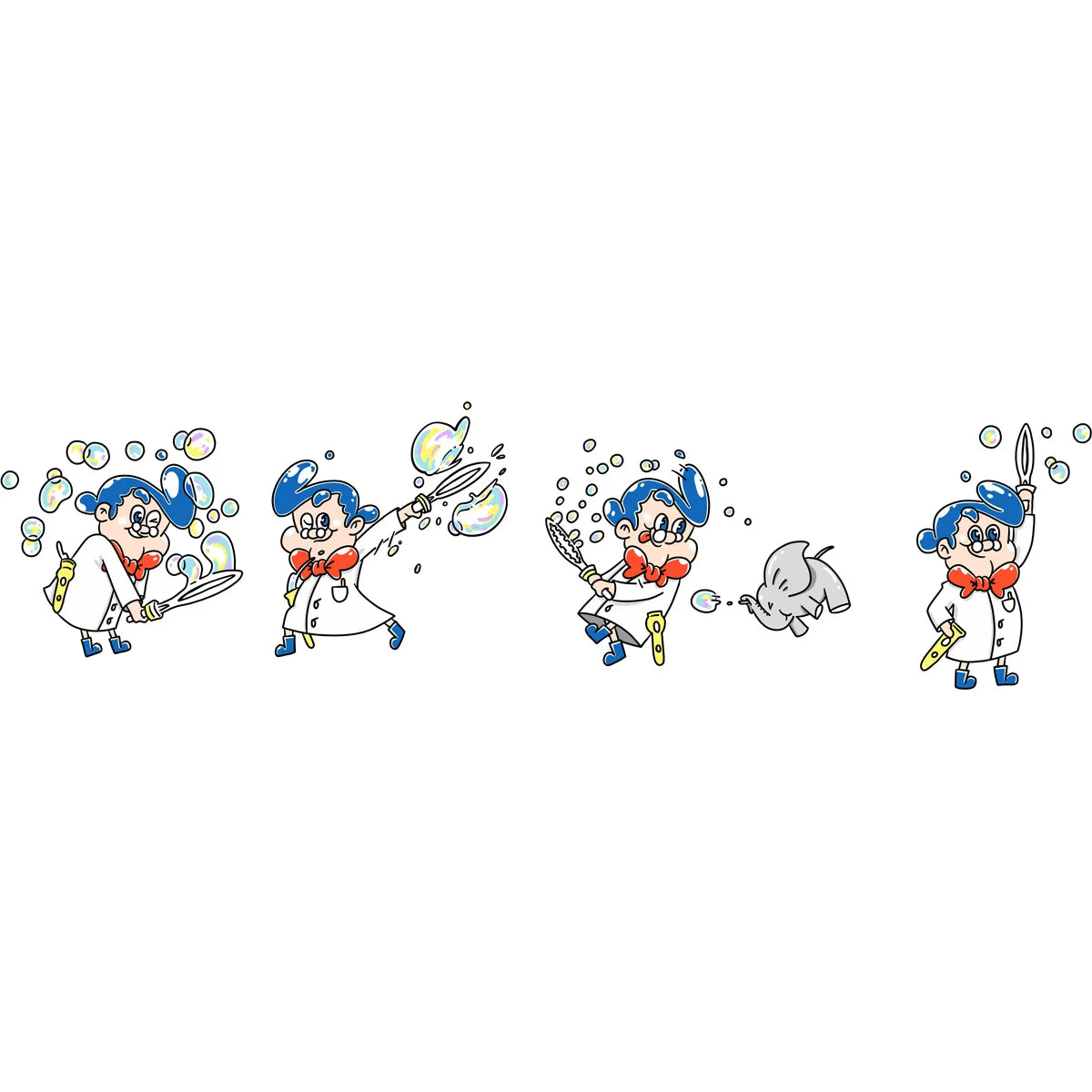 Bellenblaas speelgoed voor kinderen van het merk Uncle Bubble. Van grote bellen tot heel veel mini belletjes.