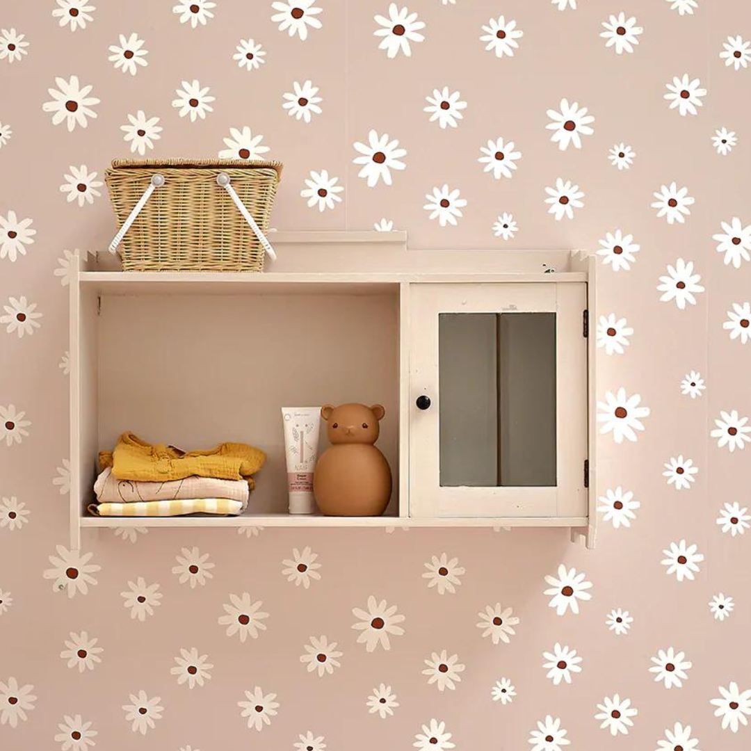 Behang voor kinderkamer of babykamer Bibelotte bloemen