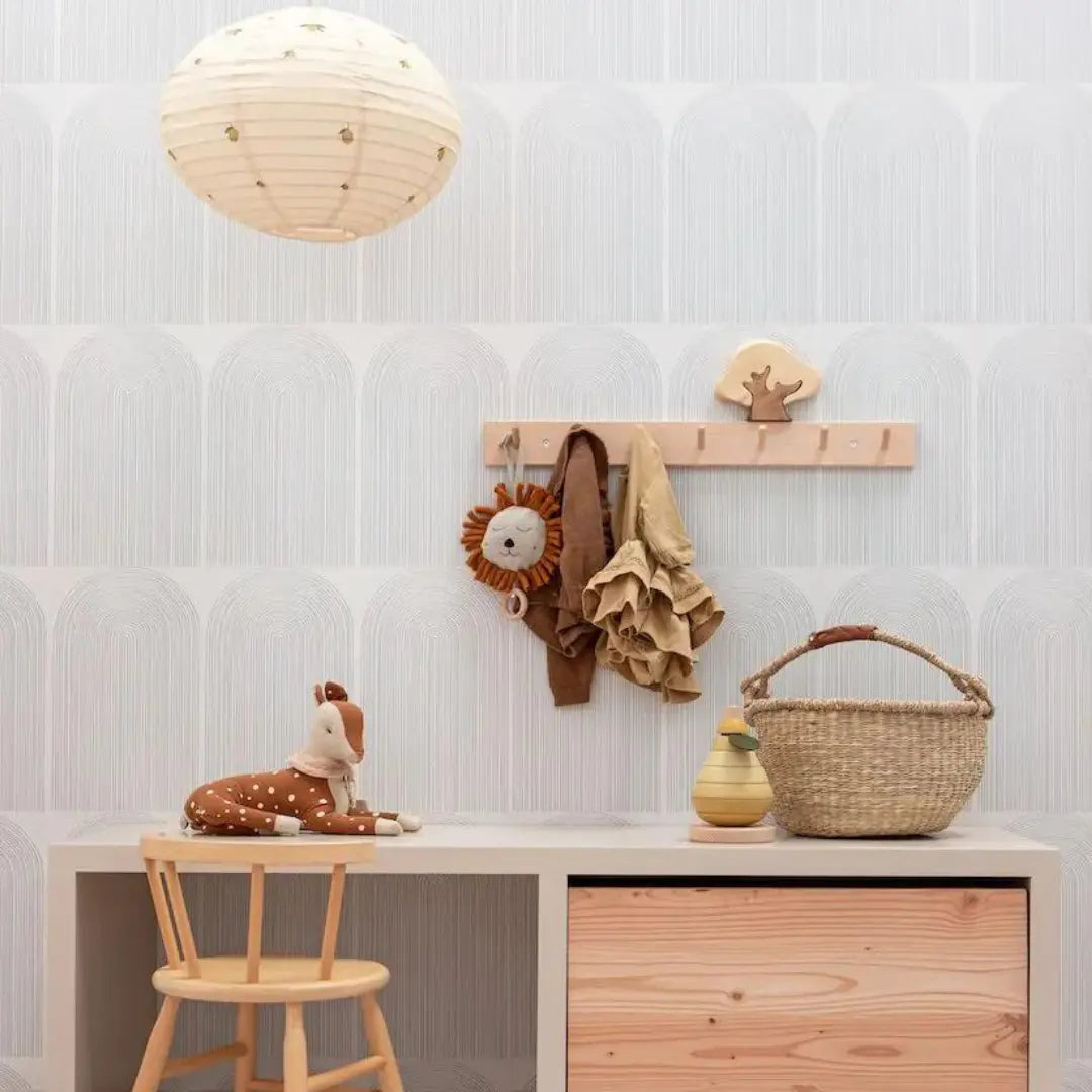 Behang voor kinderkamer of babykamer Bibelotte regenboog