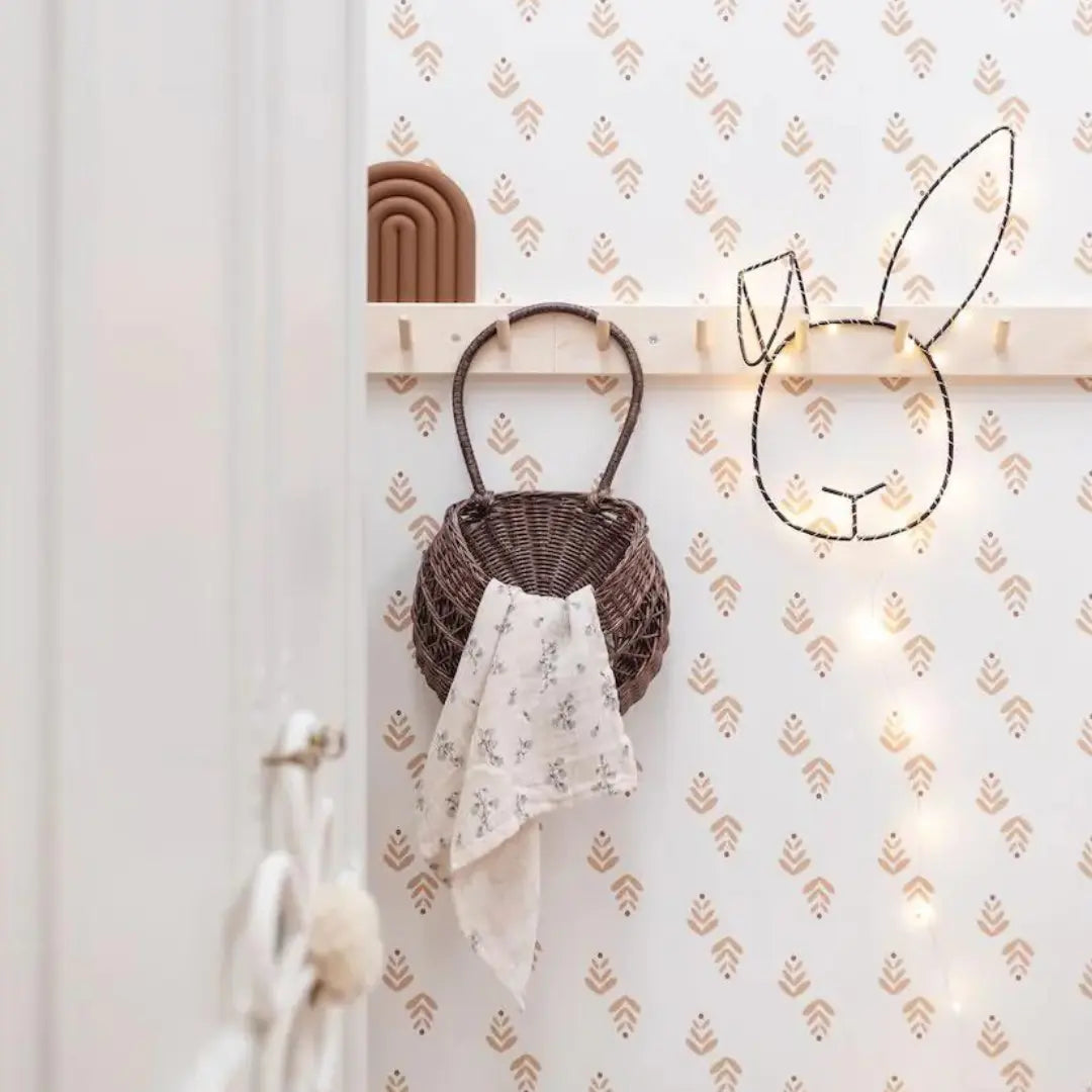 Behang voor kinderkamer of babykamer Bibelotte bloemen