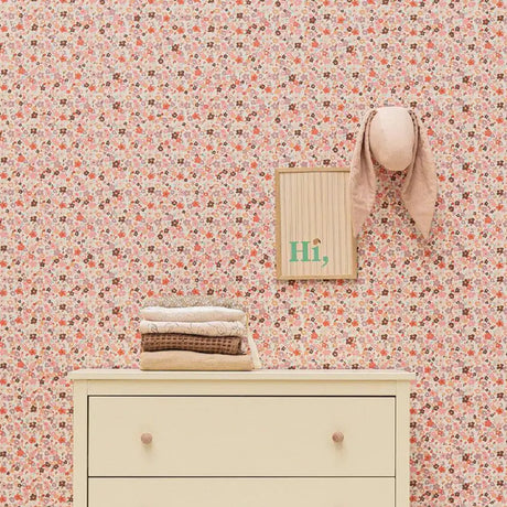 Behang voor kinderkamer of babykamer Bibelotte bloemen