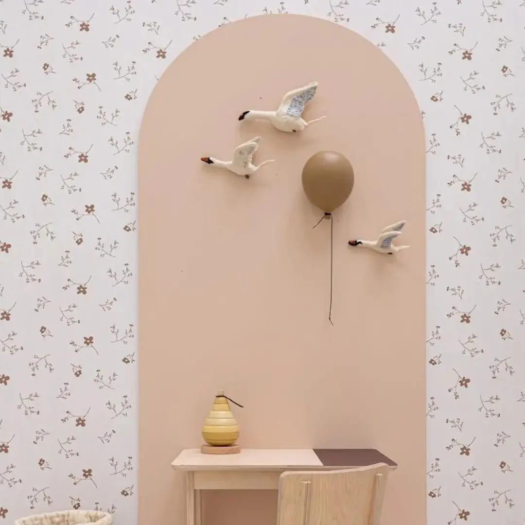 Behang voor kinderkamer of babykamer Bibelotte bloemen