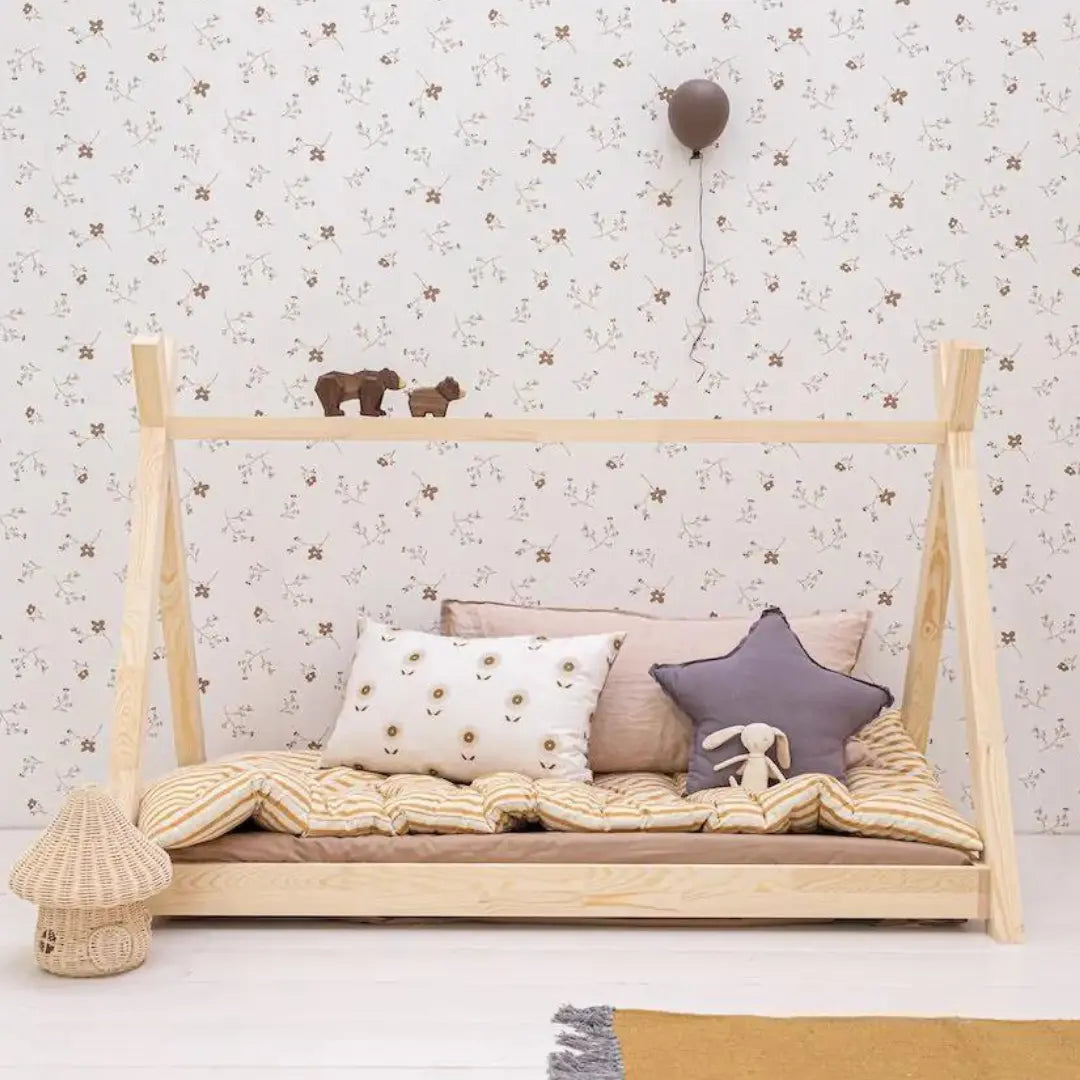 Behang voor kinderkamer of babykamer Bibelotte bloemen