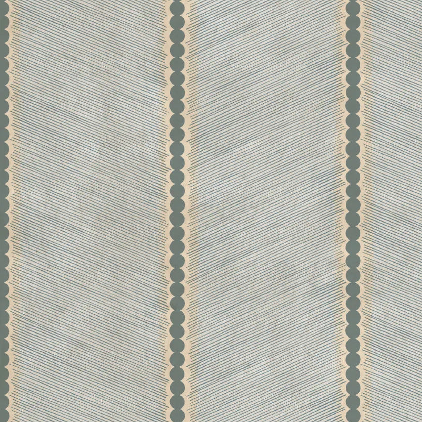 Subtiel streepjesbehang voor kinderkamer en babykamer van het merk Bibelotte