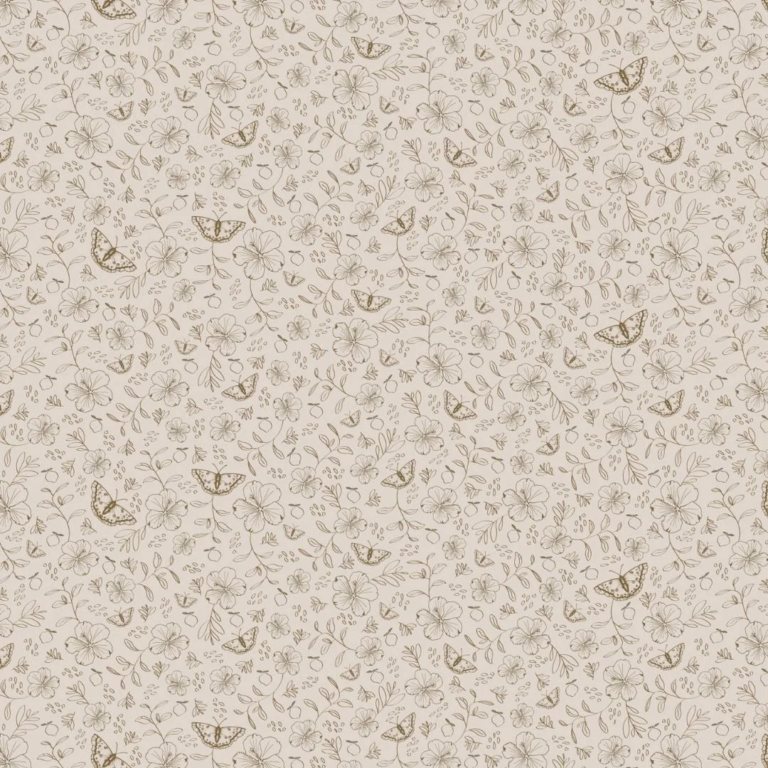 Bloemenbehang voor de kinderkamer of babykamer