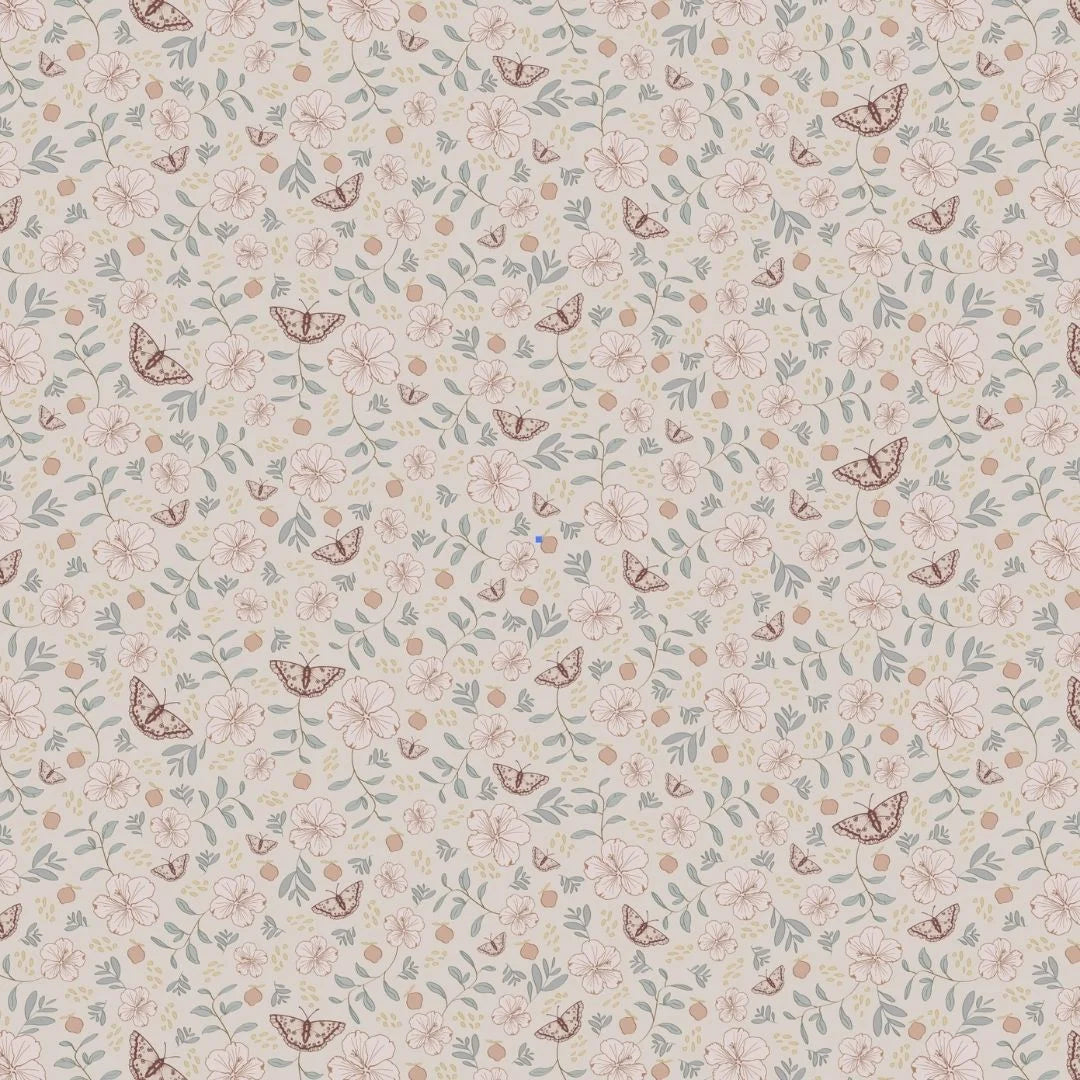 Bloemenbehang voor de kinderkamer of babykamer