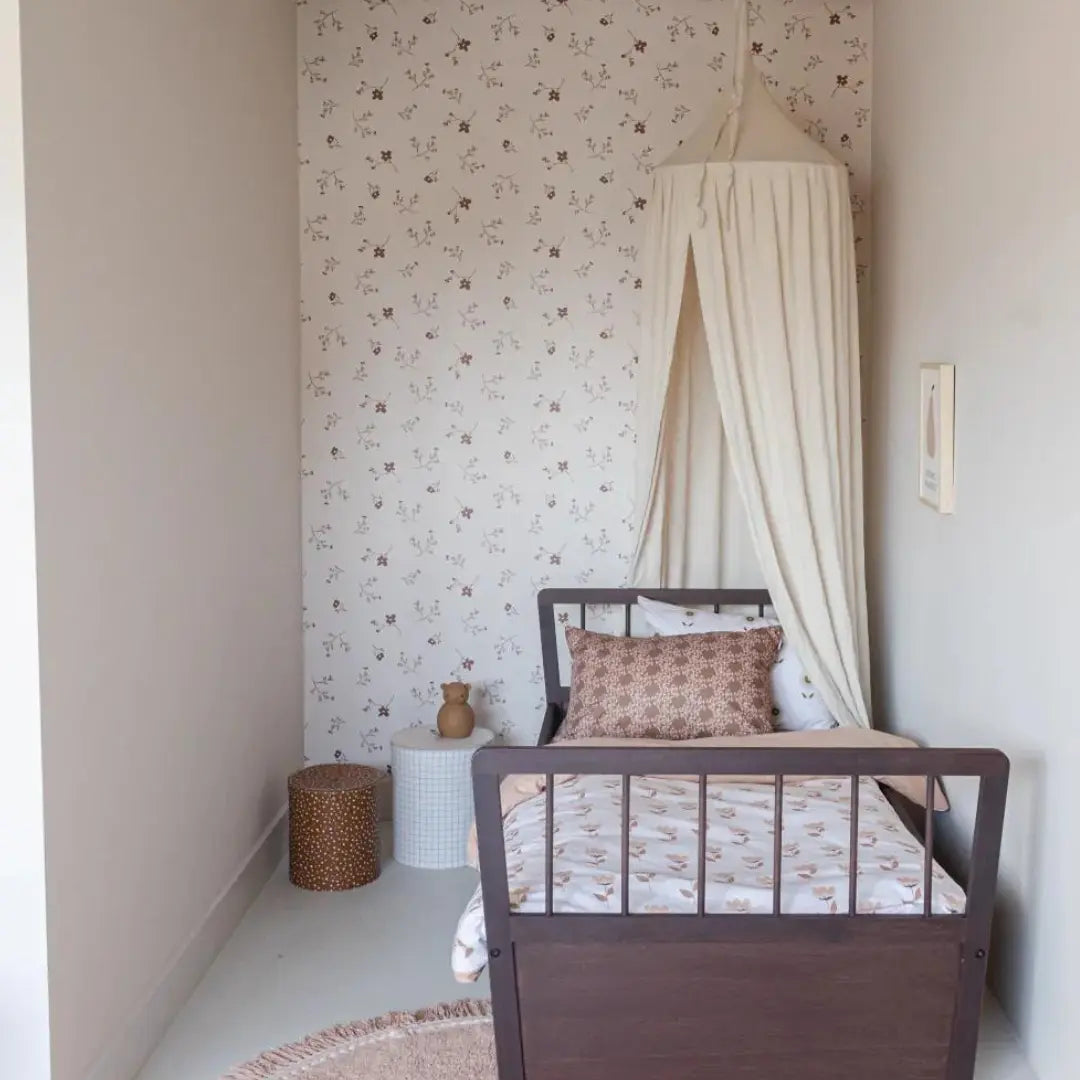 Behang voor kinderkamer of babykamer Bibelotte bloemen