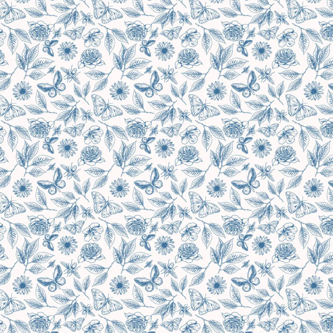 Kinderkamer behang met Franse bloemen