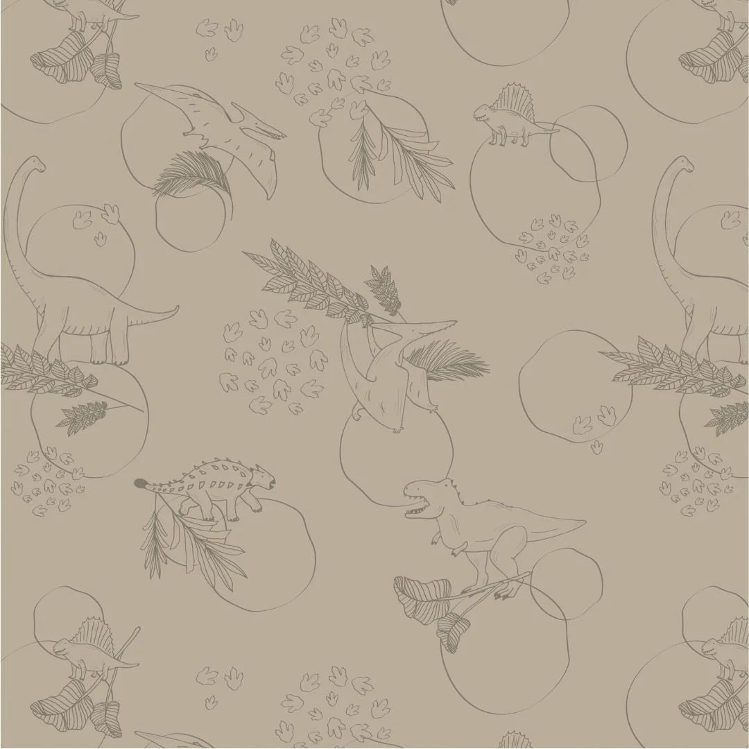 Dinosaurus behang voor jongens slaapkamer