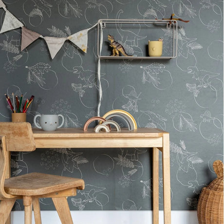 Dinosaurus behang voor jongens slaapkamer