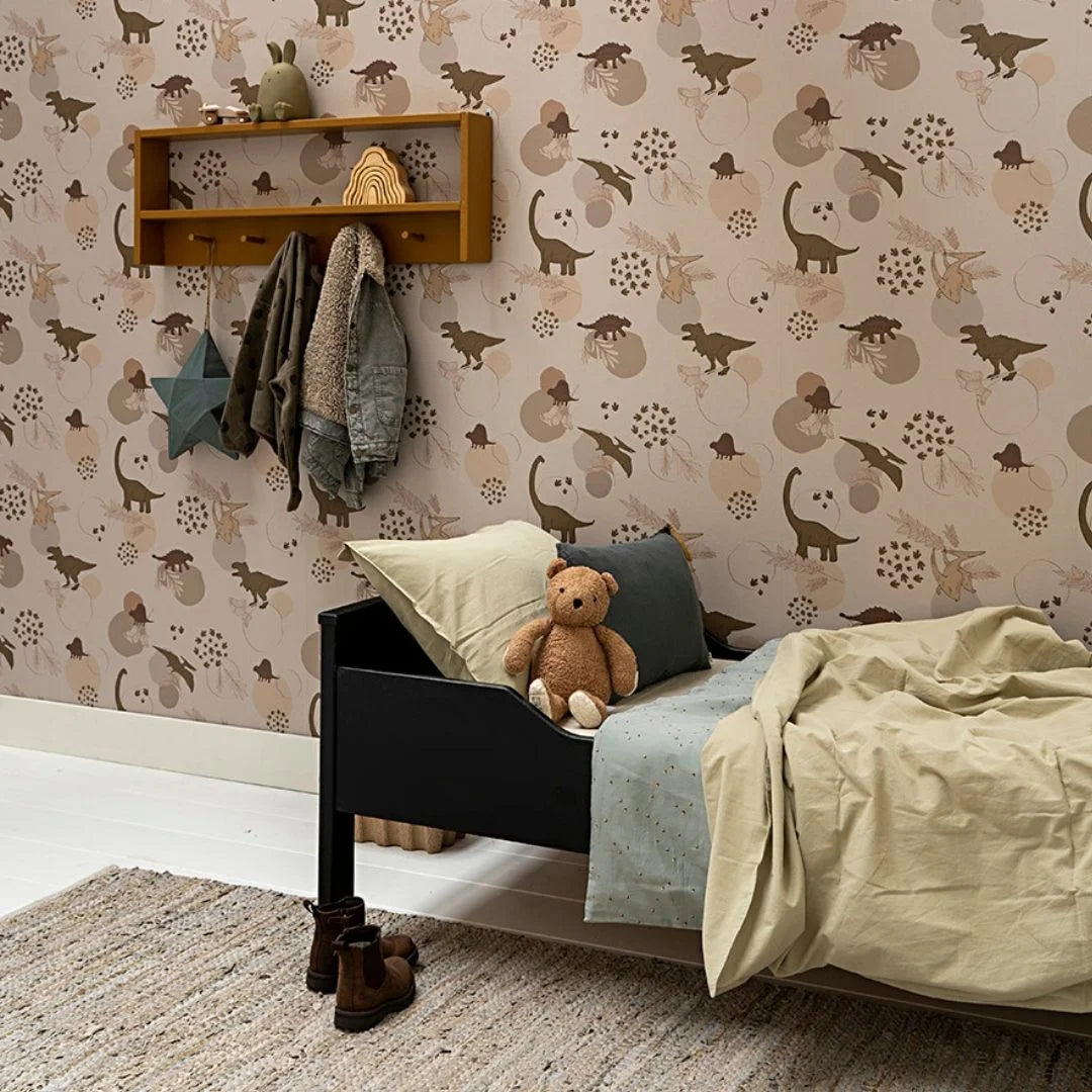 Dinosaurus behang voor jongens slaapkamer