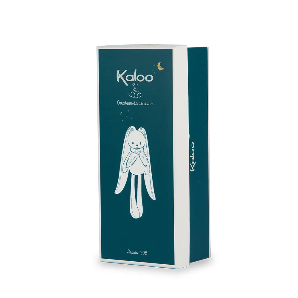 Babyknuffel konijntje van het merk Kaloo. Perfect als kraamcadeau door de mooie verpakking.