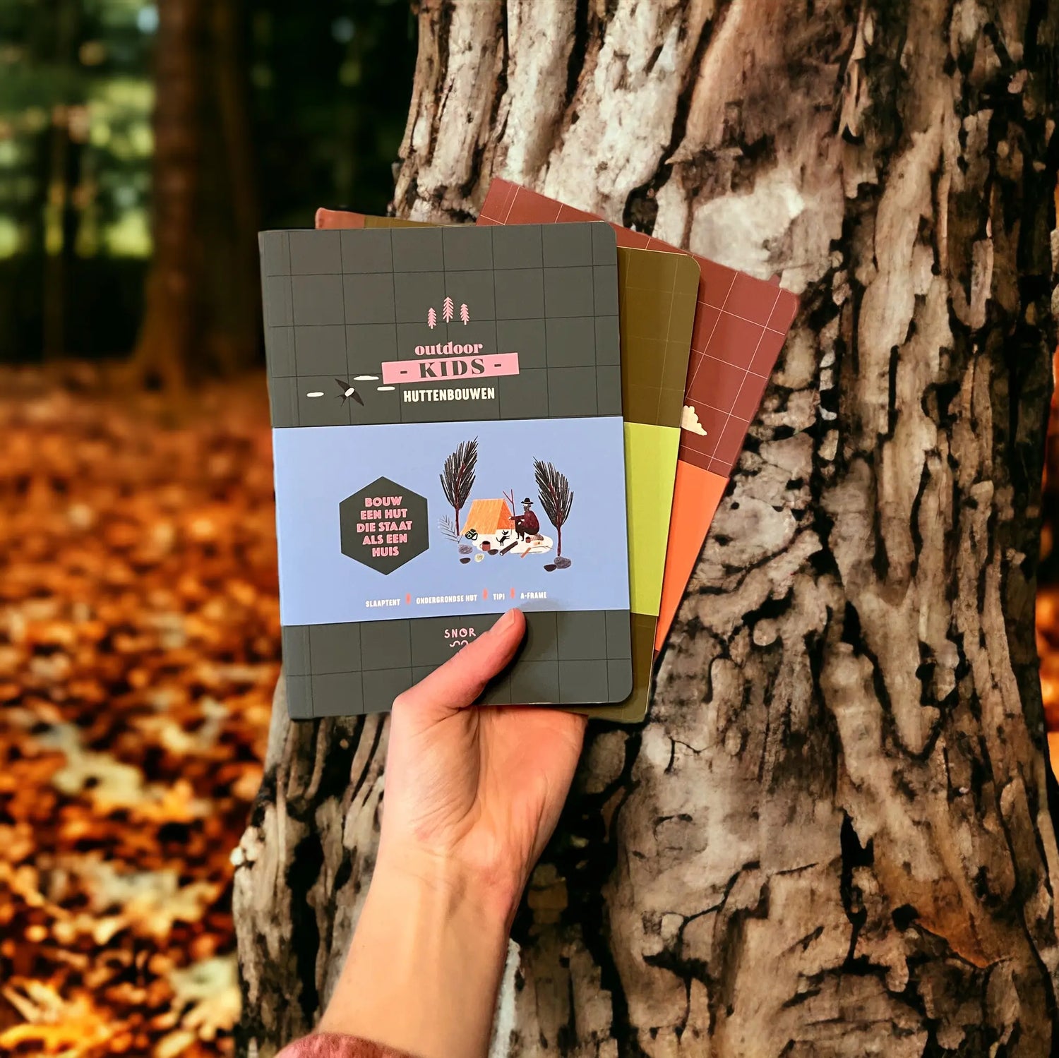 Boek met outdoor activiteiten van 4 tot 12 jaar