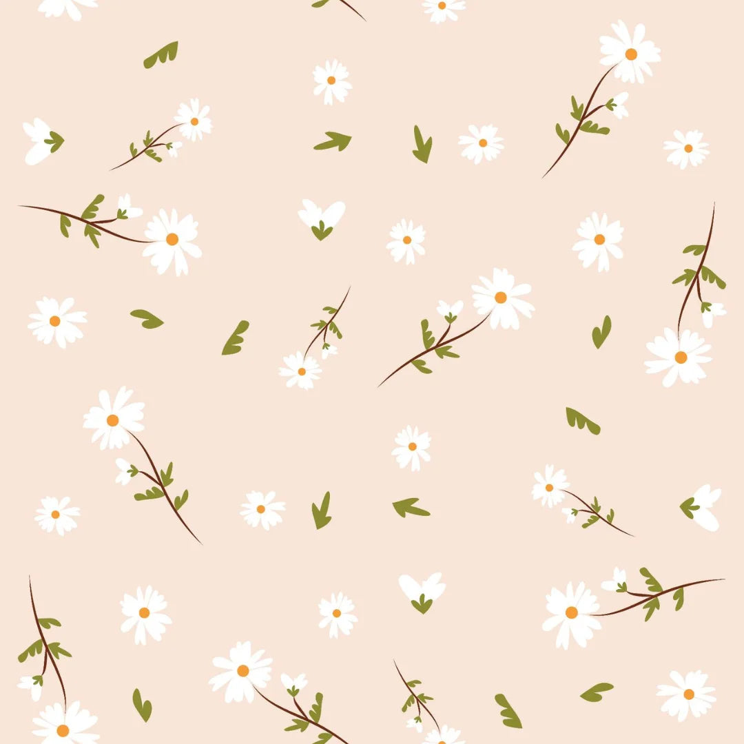 madeliefjes kinderkamerbehang speciaal ontworpen voor kinderkamers en babykamers