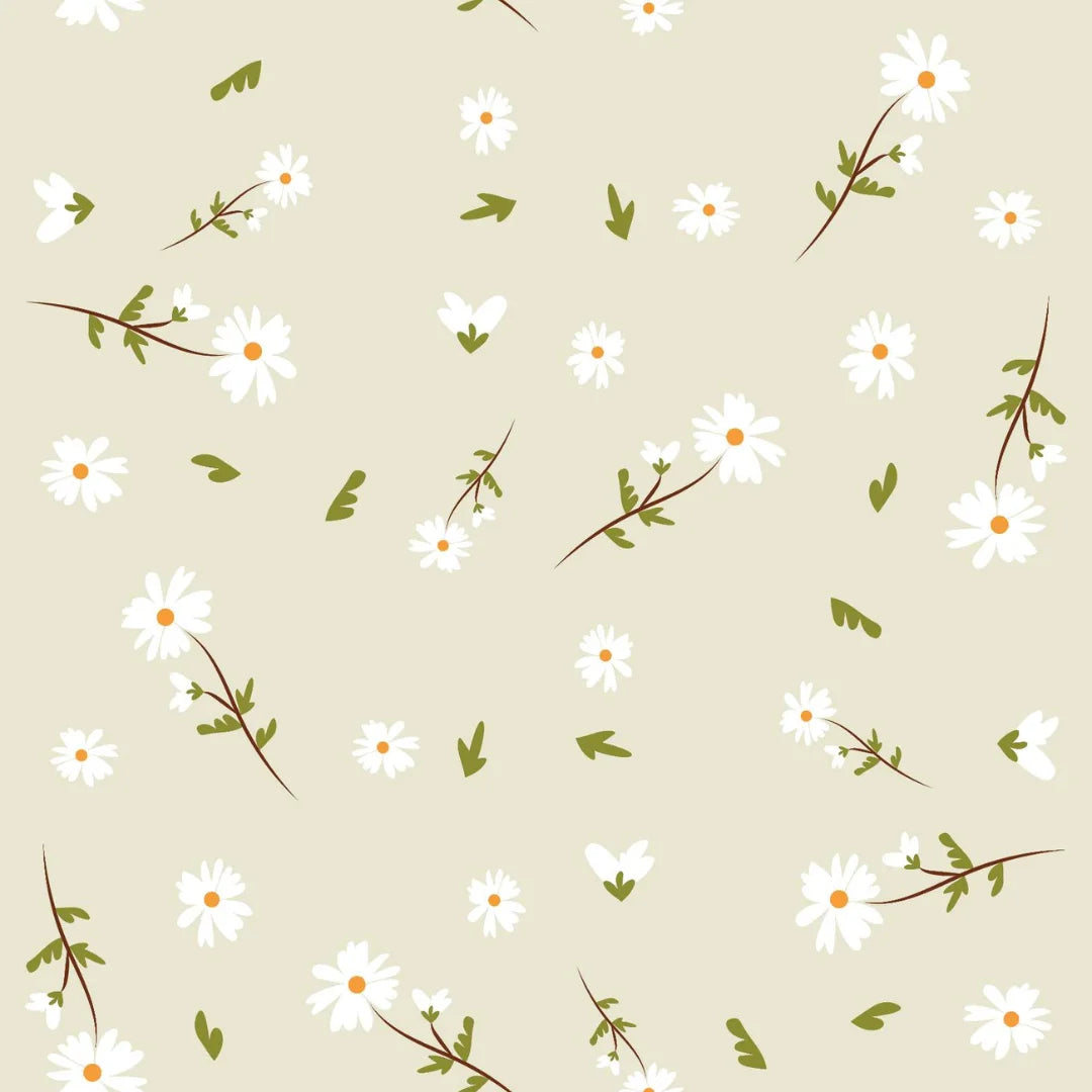 madeliefjes kinderkamerbehang speciaal ontworpen voor kinderkamers en babykamers