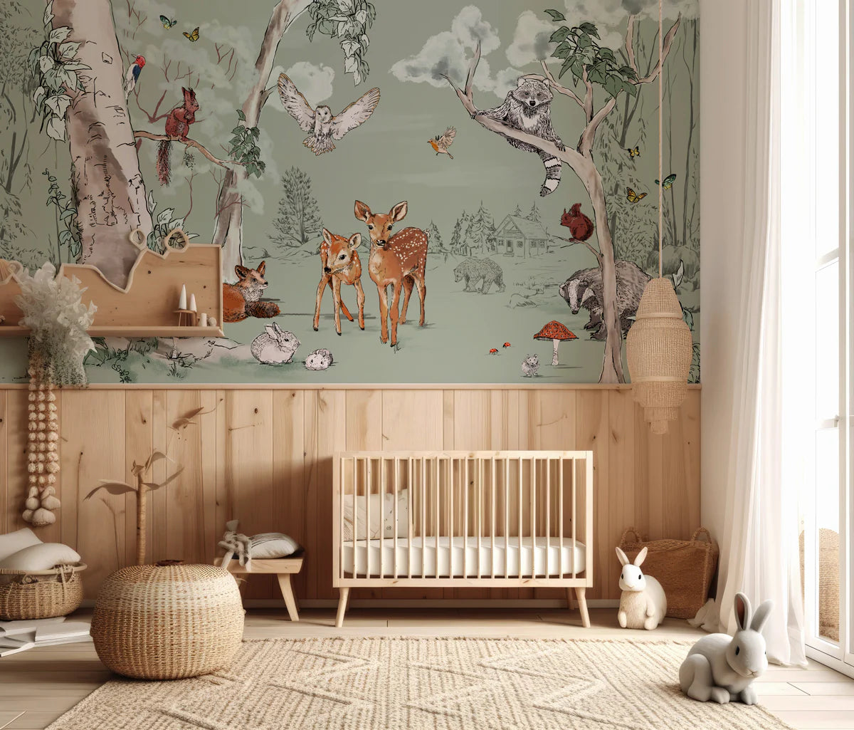 Dieren Behang - Magical Forest
