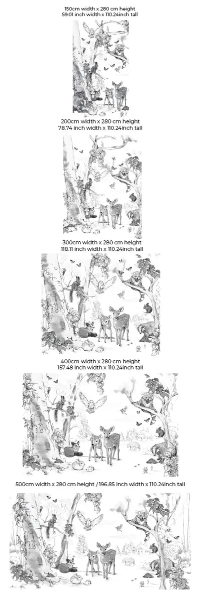 Dieren Behang - Magical Forest