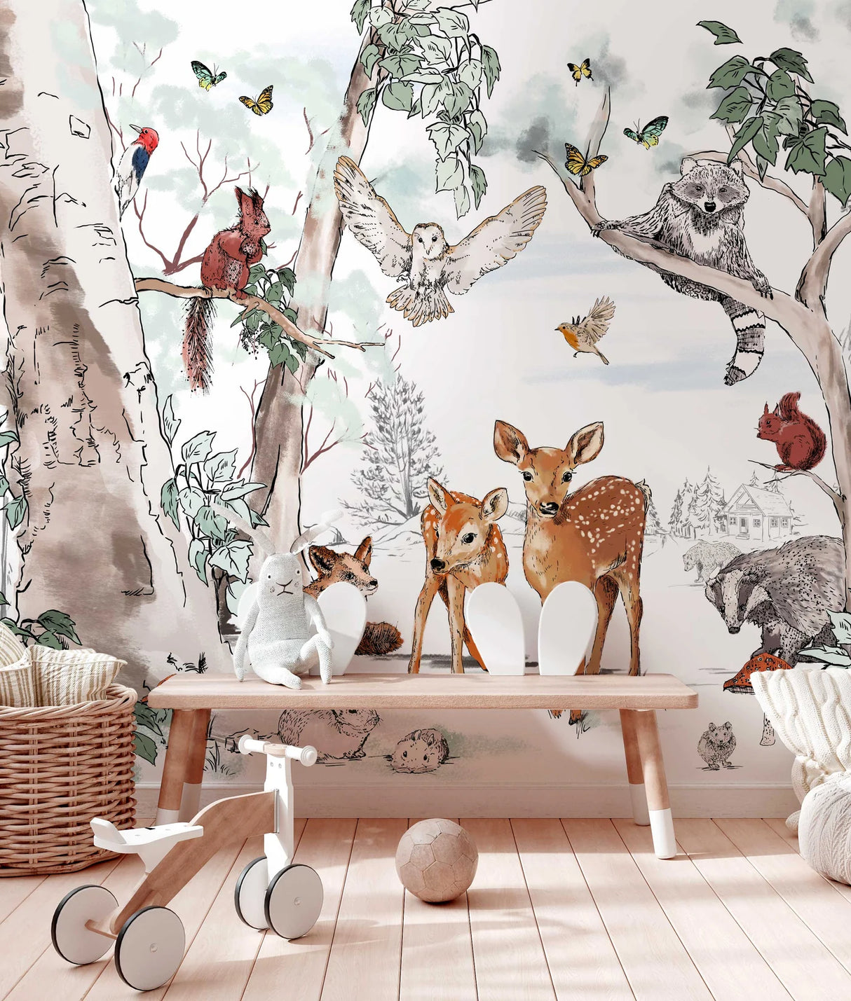 Dieren Behang - Magical Forest