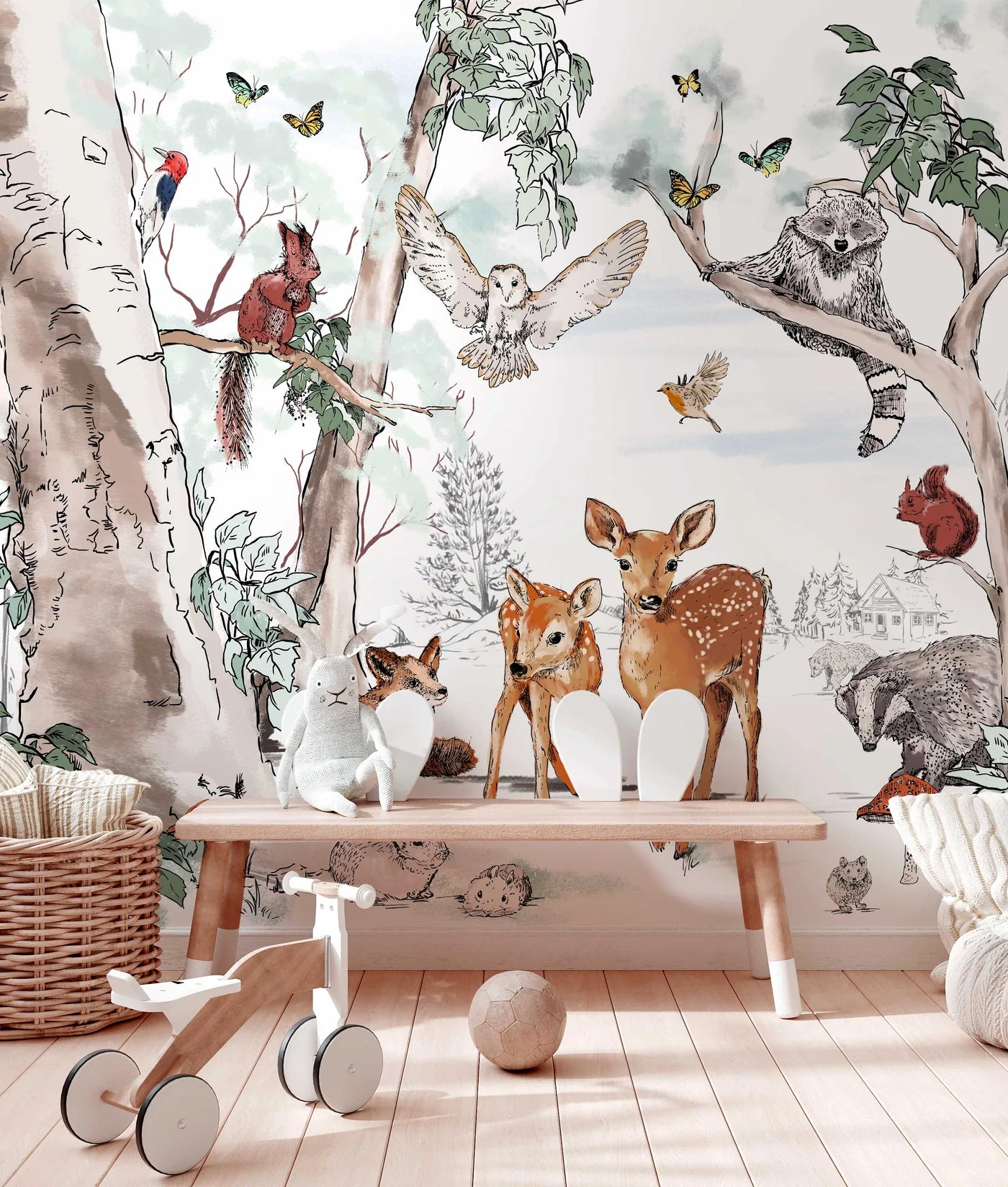 Dieren Behang - Magical Forest