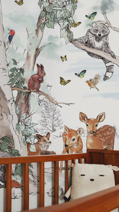 Dieren Behang - Magical Forest
