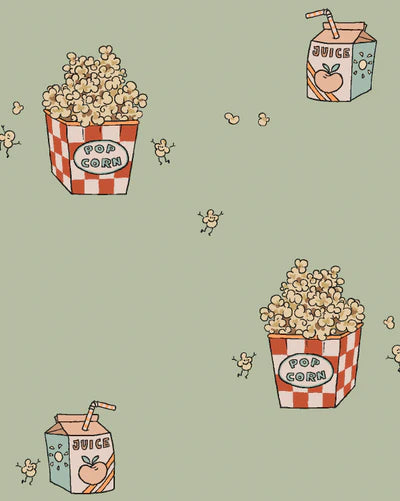 Popcorn behang