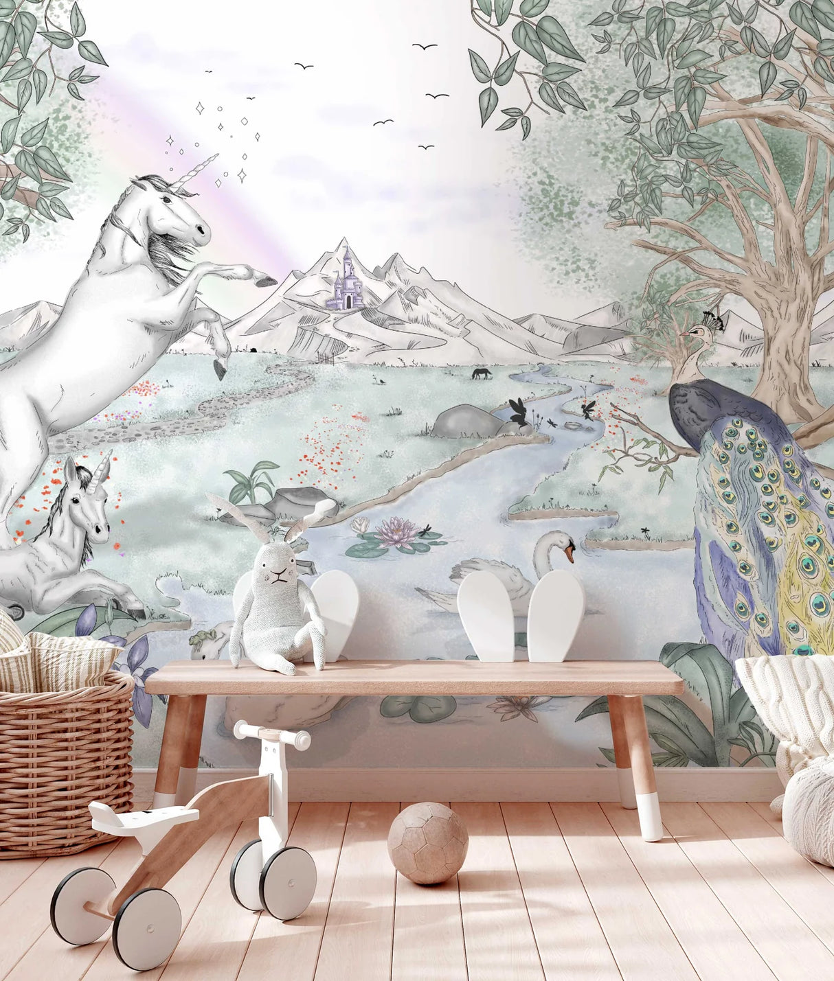 Unicorn Behang - Enchanted Unicorns