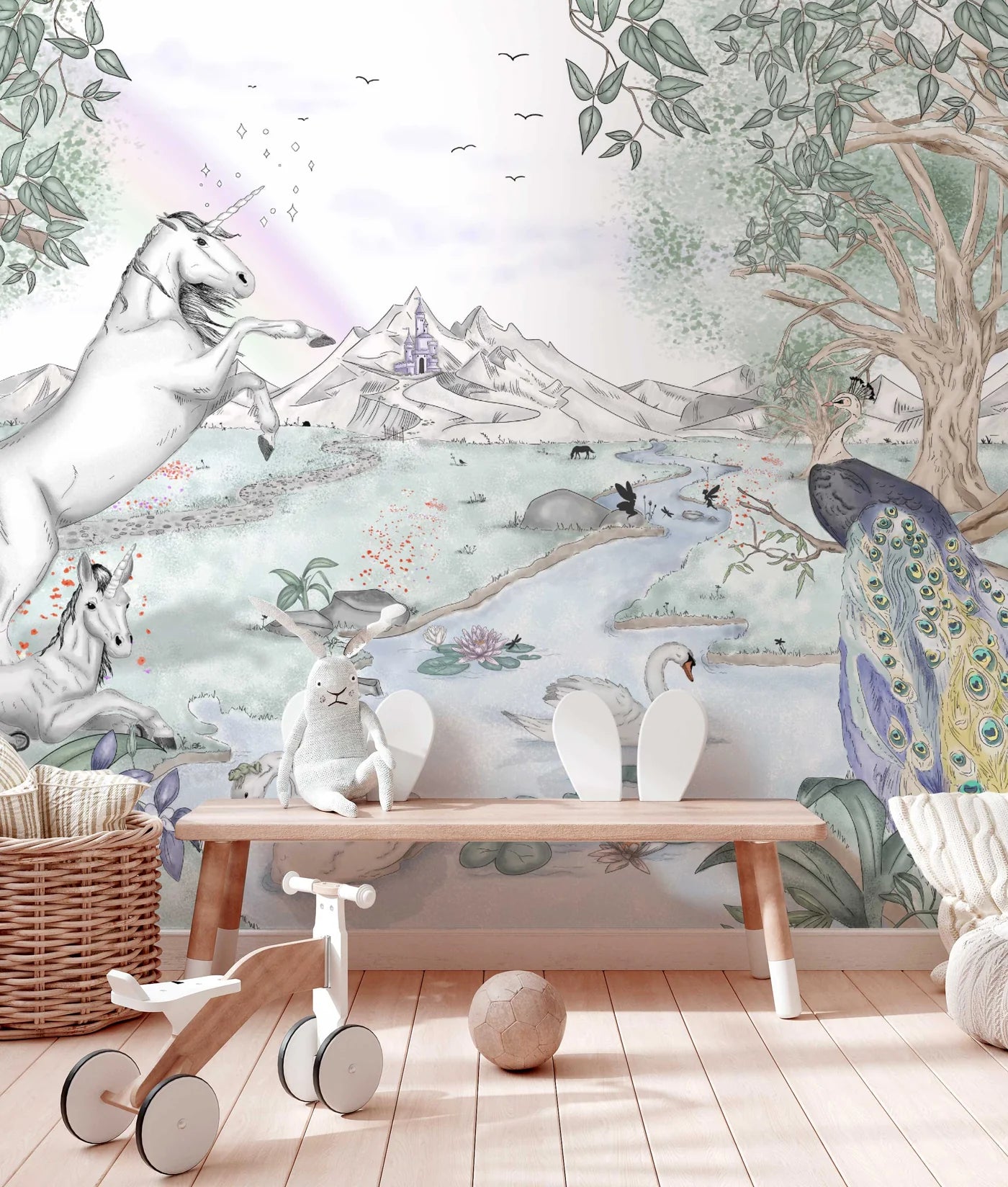 Unicorn Behang - Enchanted Unicorns