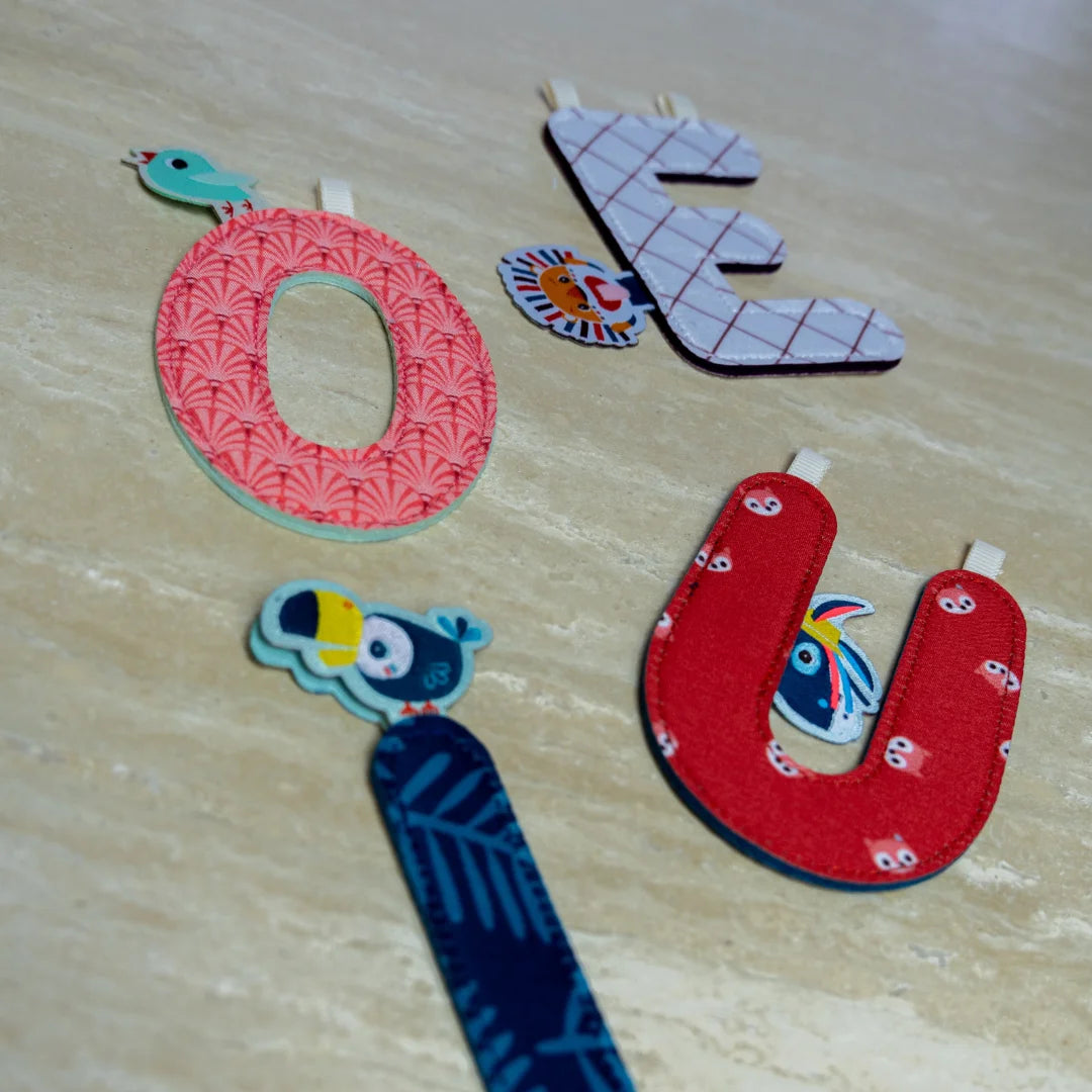 Naamslinger - letterslinger voor babykamer