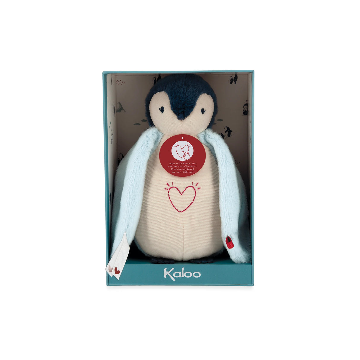 Nachtlampje in de vorm van een pinguïn knuffel voor baby’s en kinderen