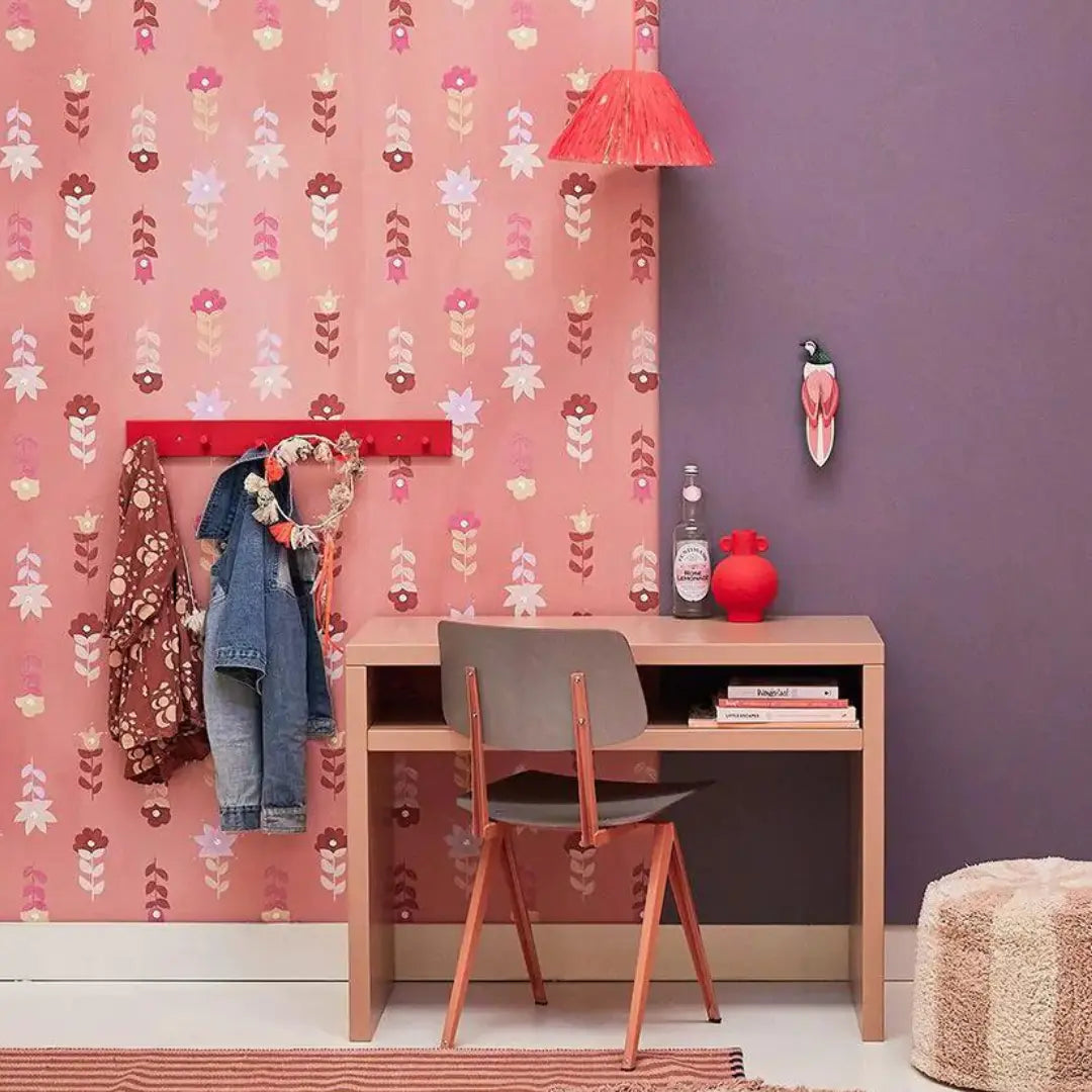 Behang voor kinderkamer of babykamer bloemen