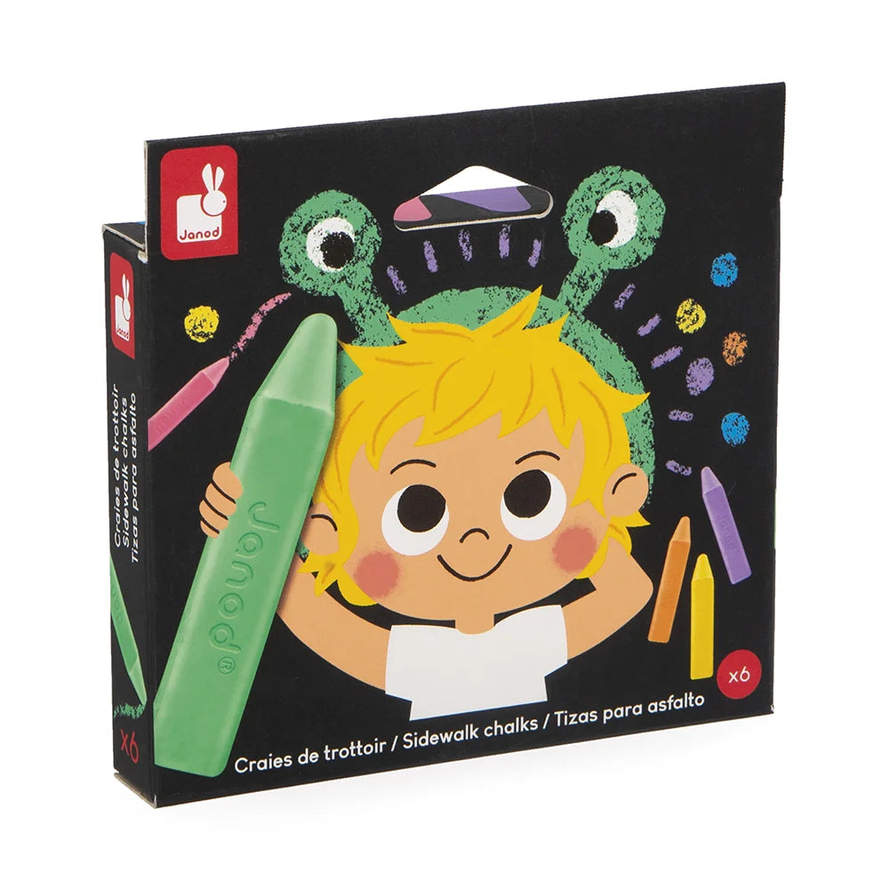 Stoepkrijt pastel kleuren Janod