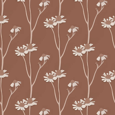 behang met kamille bloemen voor meisjeskamers en babykamers