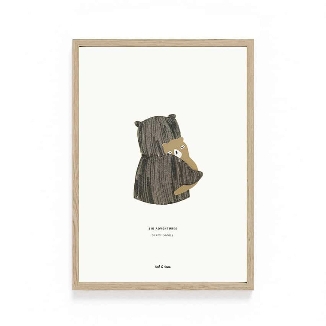 Ted en Tone poster voor de kinderkamer