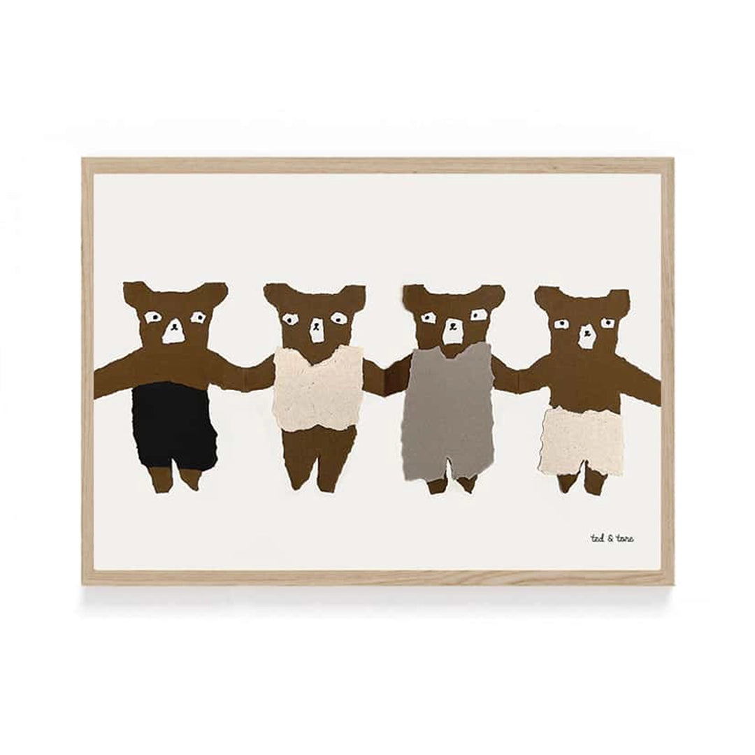 Ted en Tone poster voor de kinderkamer