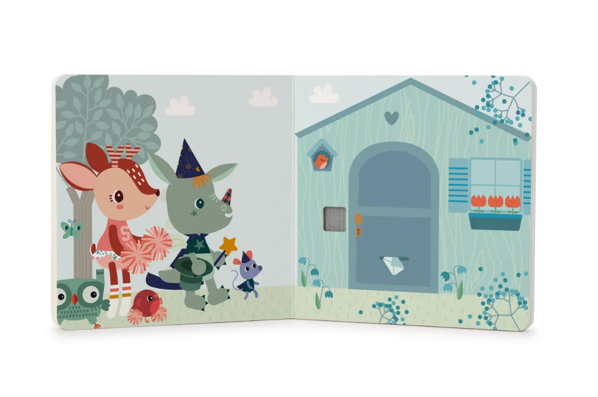 Babyboekje voelboekje van het merk Lilliputiens. Speciaal ontworpen voor Baby’s